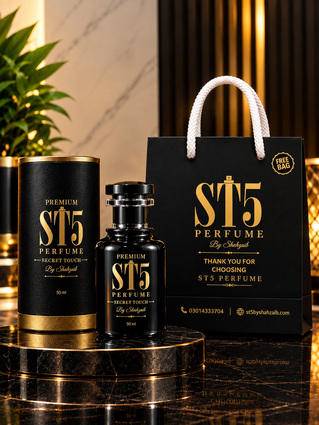 ST5 Noir Secret Touch – Bleu de Chanel-Inspired Men’s Fragrance | 50ml